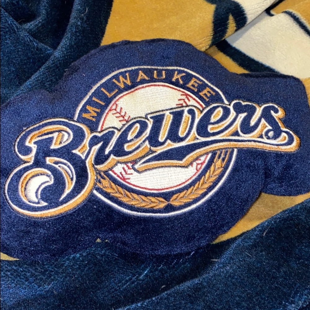 Milwaukee Brewers Logo Pillow